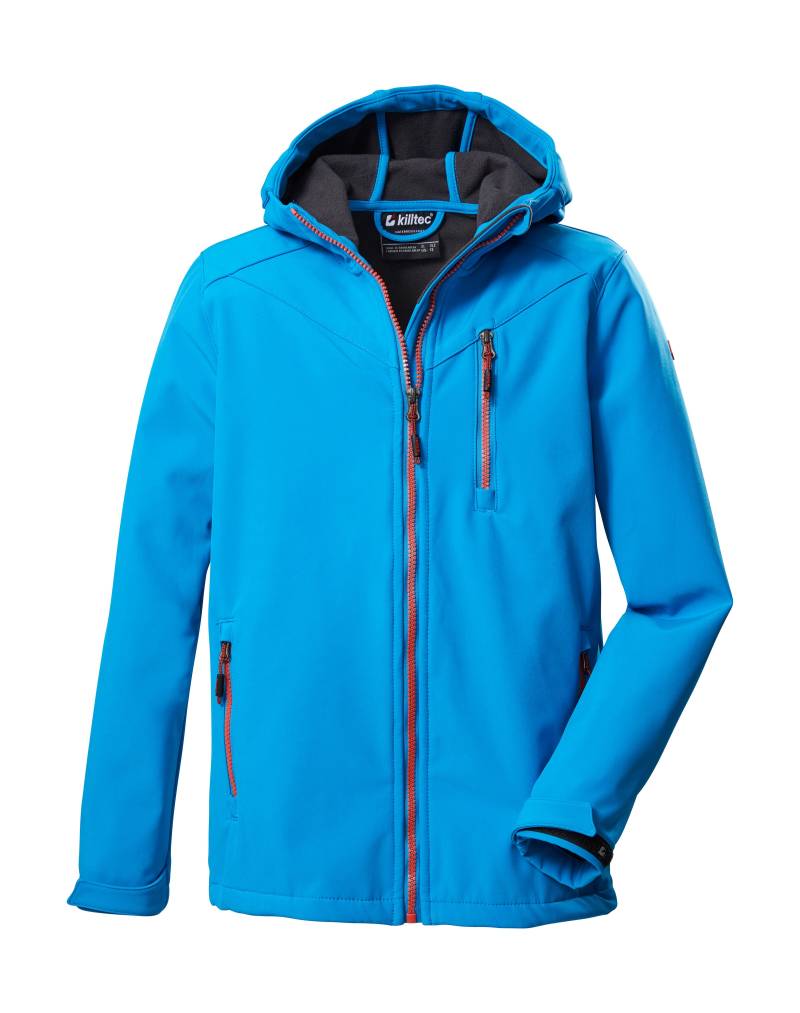 Killtec Softshelljacke »Boys Softshelljacke«, Wasserabweisende Softshelljacke mit Kapuze, Fleece und PFAs-frei von Killtec