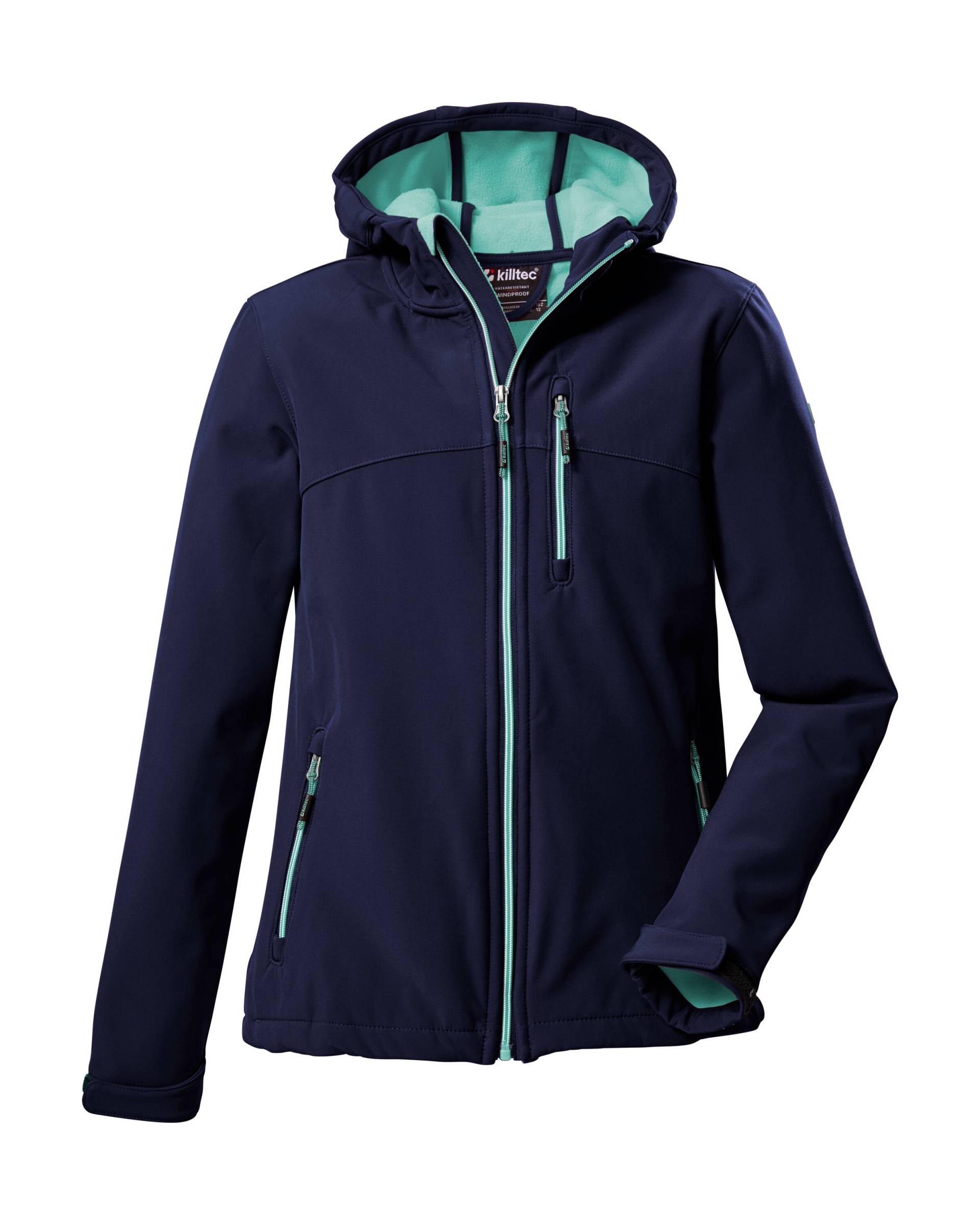 Killtec Softshelljacke »Girls Softshelljacke«, Wasserabweisend, verstellbare Kapuze u Ärmel, Fleece-Innenfutter von Killtec