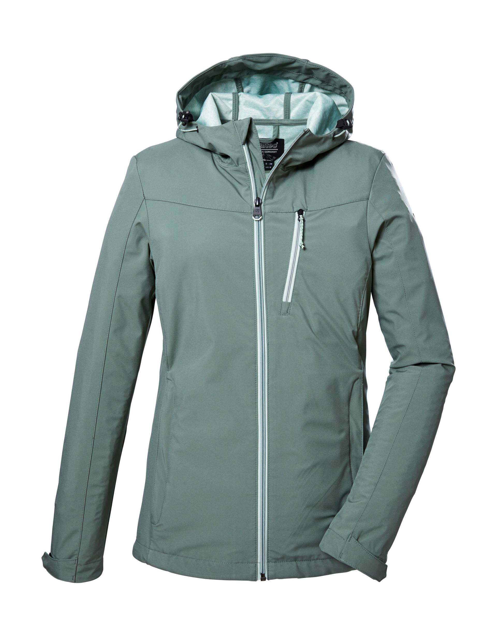 Killtec Softshelljacke »KOS 89 WMN SFTSHLL JCKT«, Wasserdichte, atmungsaktive Damen-Softshelljacke, nachhaltig produziert von Killtec