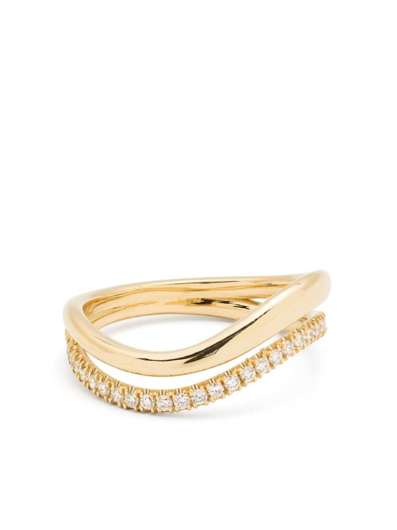 Kimaï 18kt yellow gold Bay diamond ring von Kimaï