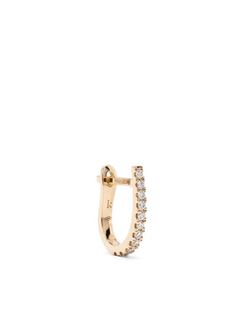 Kimaï 18kt yellow gold Huggie diamond single earring von Kimaï