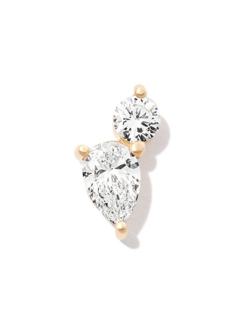 Kimaï 18kt yellow gold diamond stud earring von Kimaï