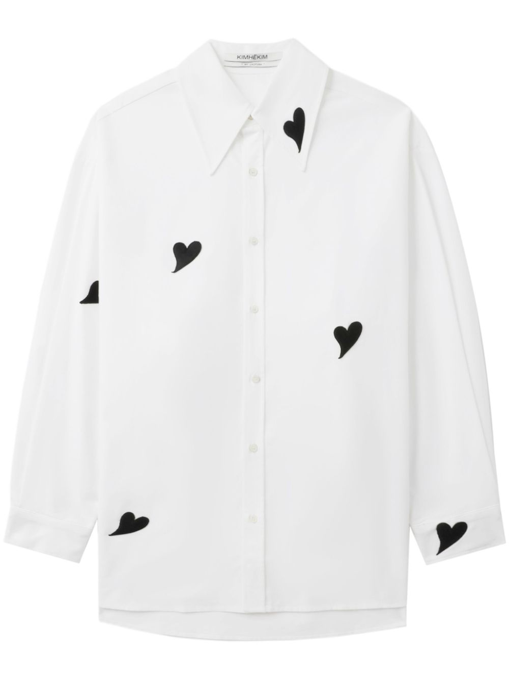 Kimhekim heart-print shirt - White von Kimhekim