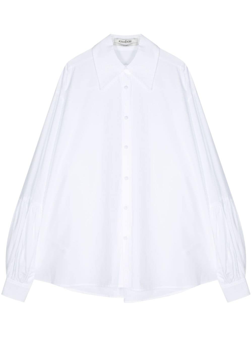 Kimhekim oversize-collar poplin shirt - White von Kimhekim