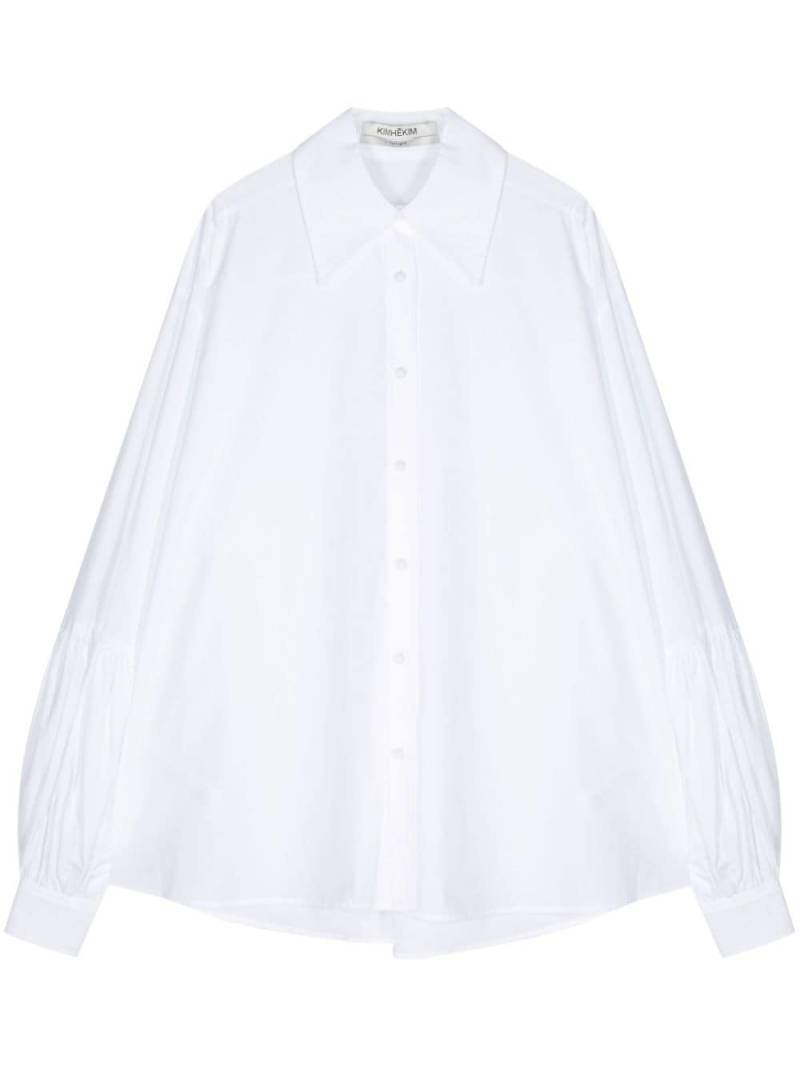 Kimhekim oversize-collar poplin shirt - White von Kimhekim