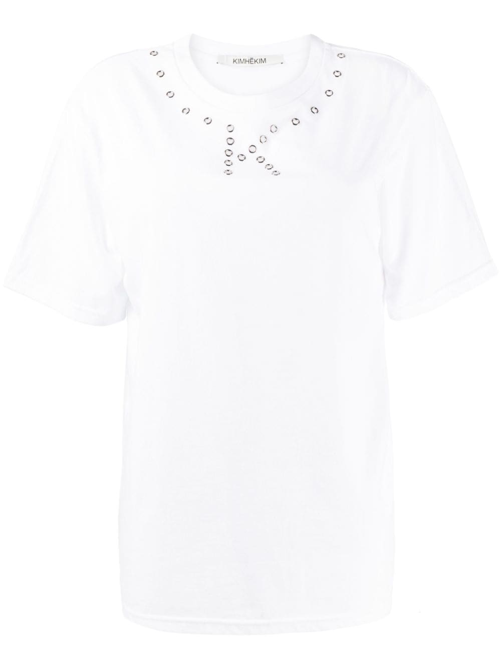 Kimhekim perforated-detail T-shirt - White von Kimhekim