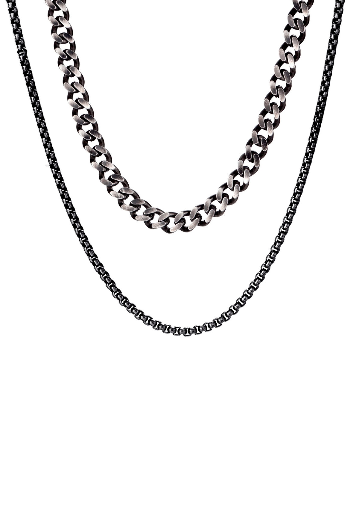 Kingka Edelstahlkette »Vintage Doppelkette, SN5477s« Kingka Edelstahlkette »Vintage Doppelkette, SN5477s« von Kingka