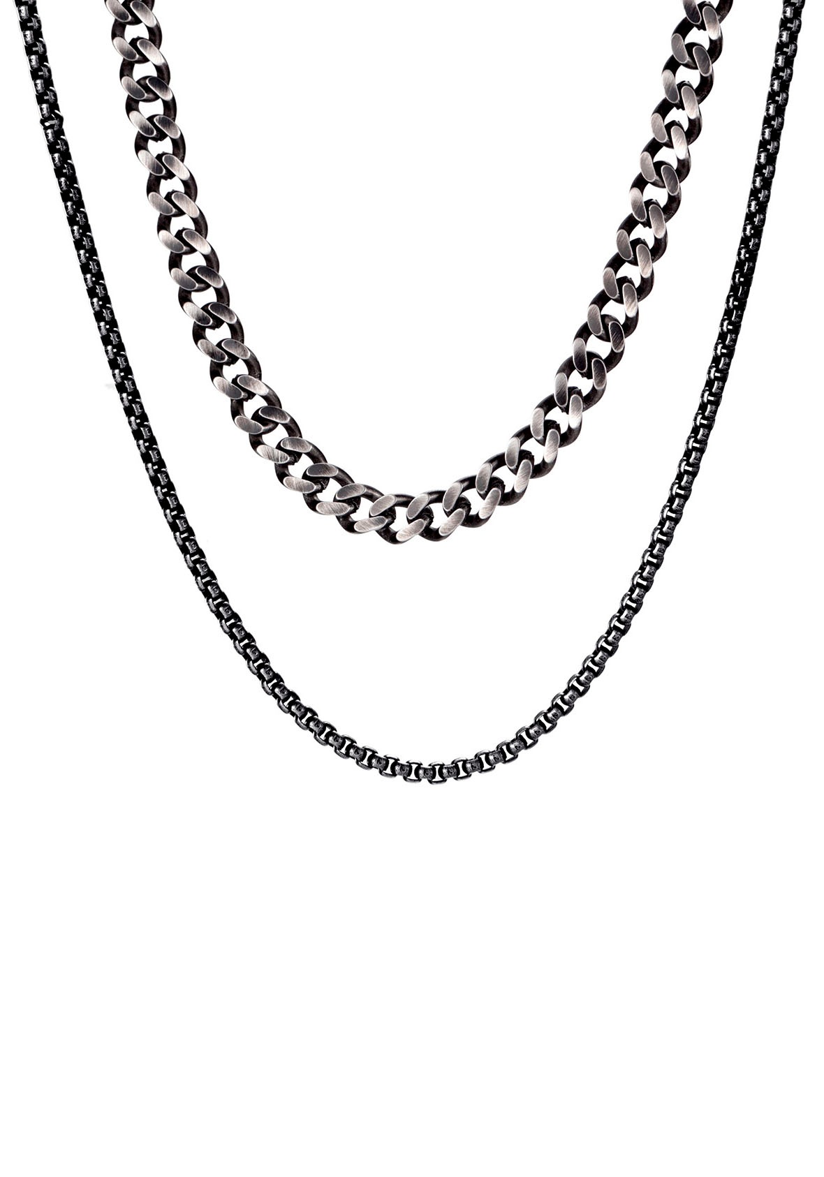 Kingka Edelstahlkette »Vintage Doppelkette, SN5477s« Kingka Edelstahlkette »Vintage Doppelkette, SN5477s« von Kingka