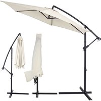 Ampelschirm Beige Alu Ø330cm mit Sonnenschirmhülle von Kingsleeve®