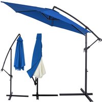 Ampelschirm Blau Alu Ø330cm UV-Schutz 30+ mit Abdeckung von Kingsleeve®