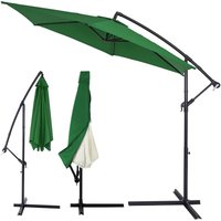 Ampelschirm Grün Alu Ø330cm UV-Schutz 30+ mit Abdeckung von Kingsleeve®