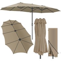 Doppelsonnenschirm Taupe UV-Schutz 80+ von Kingsleeve®