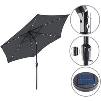 LED Solar Sonnenschirm Florida Anthrazit Ø300cm von Kingsleeve®