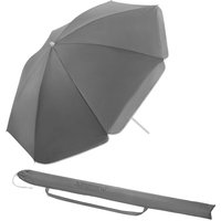 Sonnenschirm Crete Anthrazit 200cm UV-Schutz 50+ Neigefunktion von Kingsleeve®