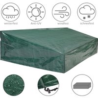 Abdeckung Gartenmöbel Grün 197x68x32/62cm von Kingsleeve®