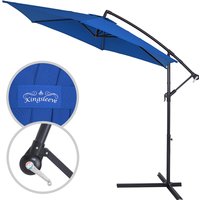 Ampelschirm Blau Alu Ø330cm UV-Schutz 30+ von Kingsleeve®