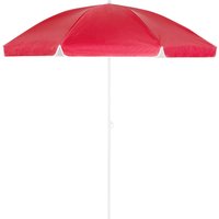 Sonnenschirm Cyprus Rot 180cm UV-Schutz 50+ Neigefunktion von Kingsleeve®