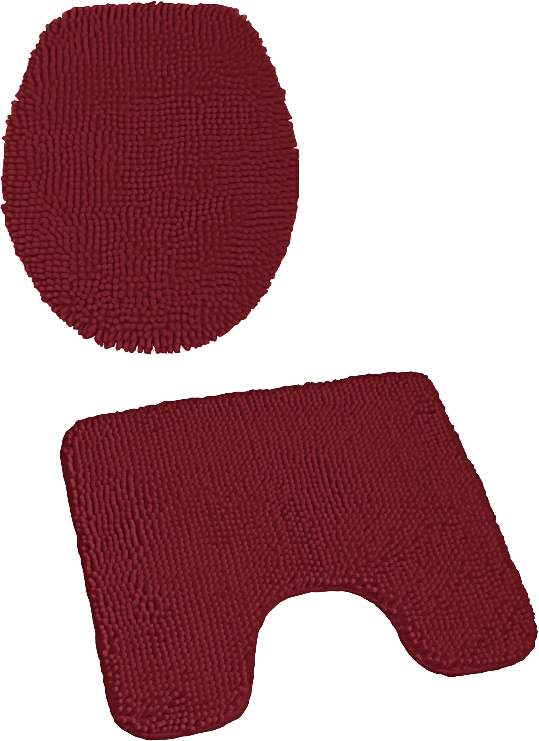 KiNZLER Badematte »Chenille«, Höhe 18 mm, rutschhemmend beschichtet, fussbodenheizungsgeeignet, Badteppich, Uni Farben, weich, als rechteckig, rund & Set erhältlich von Kinzler