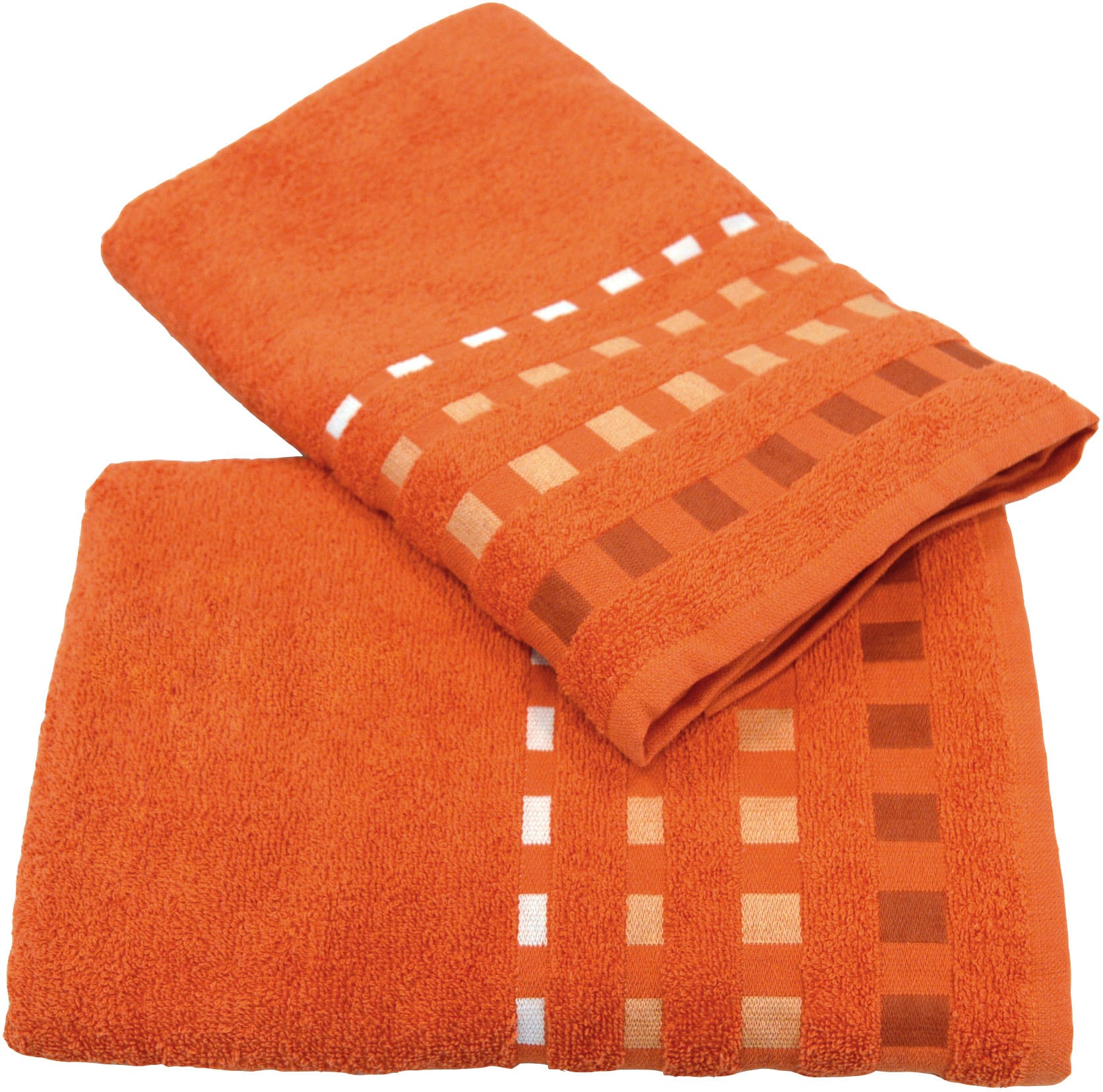 KiNZLER Handtuch Set »Handtuch + Duschtuch Kreta«, (Set, 3 St., 2x Handtuch 50x100 cm-1x Duschtuch 70x140 cm), Uni Farben, mit Bordüre, leichte Qualität, als 3, 4 oder 6-tlg. Set KiNZLER Handtuch Set »Handtuch + Duschtuch Kreta«, (Set, 3 St., 2x Handtuch 50x100 cm-1x Duschtuch 70x140 cm), Uni Farben, mit Bordüre, leichte Qualität, als 3, 4 oder 6-tlg. Set von Kinzler