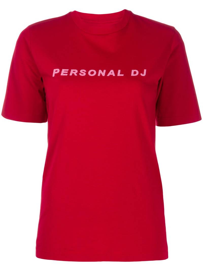 Kirin Personal DJ print T-shirt - Red von Kirin