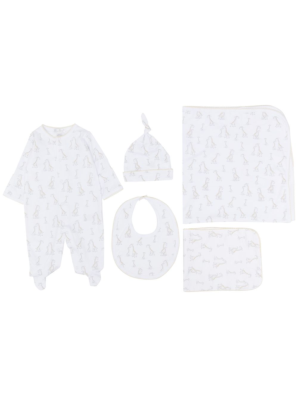 Kissy Kissy Giraffe print babygrow - White von Kissy Kissy