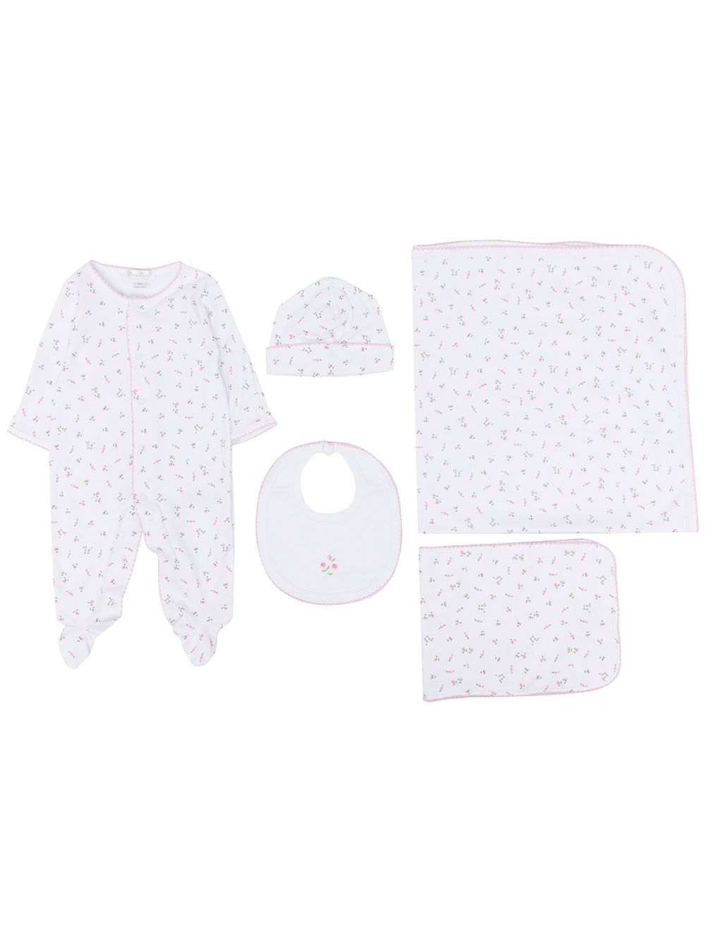 Kissy Kissy floral-print cotton babygrow set - White von Kissy Kissy