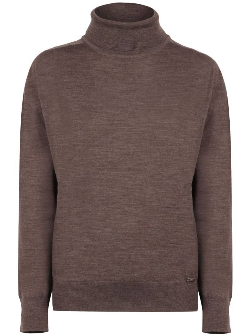 Kiton Dolcevita wool jumper - Brown von Kiton