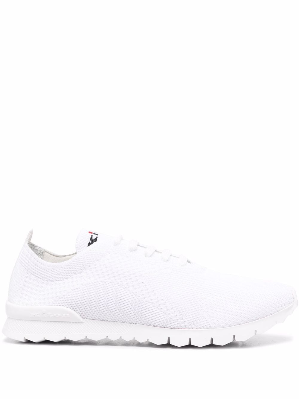 Kiton FIT textured-knit sneakers - White von Kiton