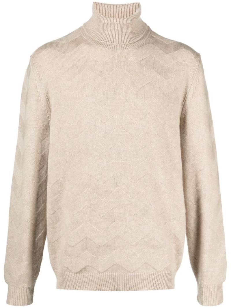 Kiton Jersey cashmere jumper - Neutrals von Kiton