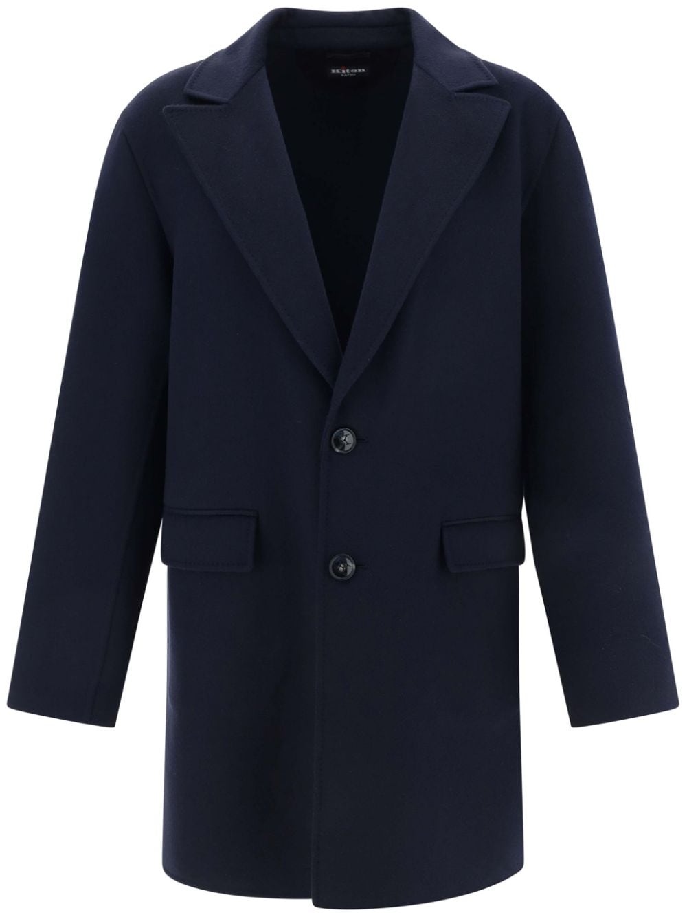 Kiton Single breasted coat - Blue von Kiton