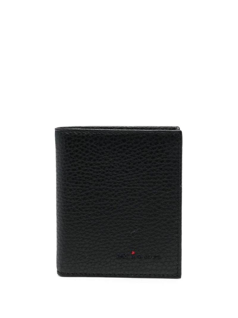 Kiton bi-fold grained-leather card holder - Black von Kiton