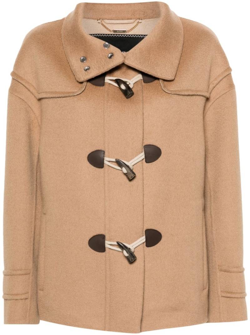 Kiton brushed single-breasted coat - Neutrals von Kiton