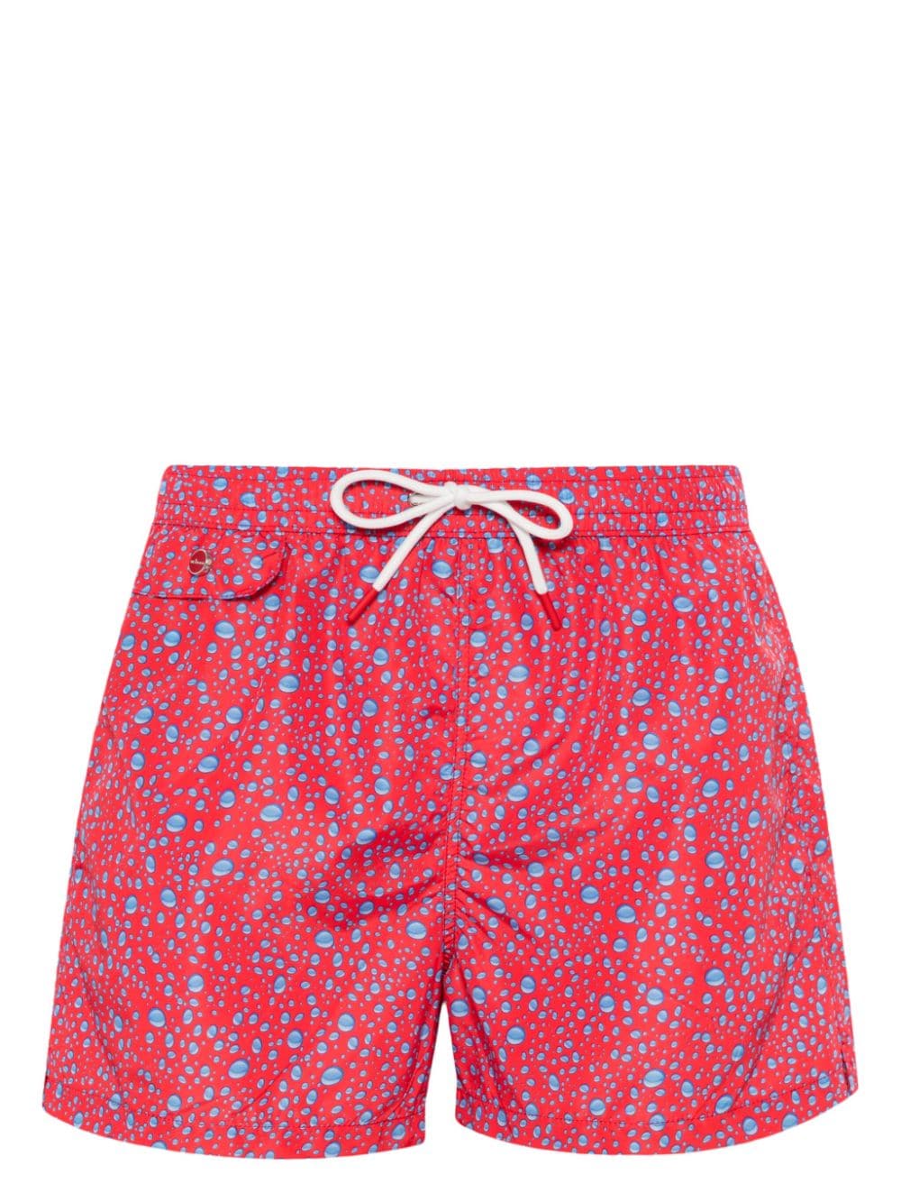 Kiton bubble-print swim shorts - Red von Kiton