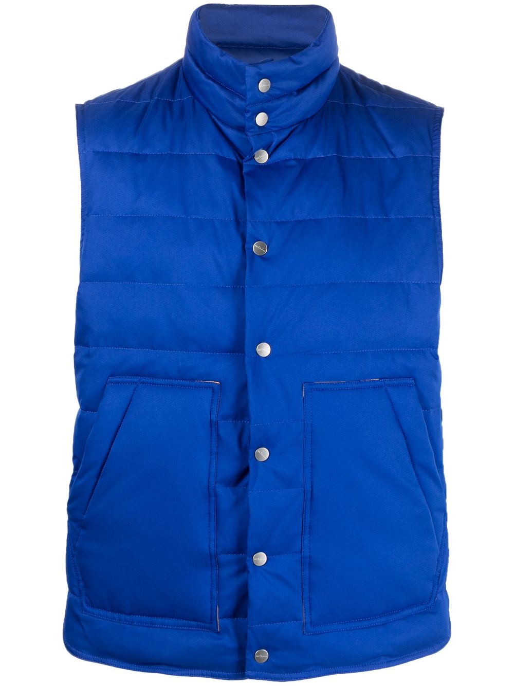 Kiton button-up padded gilet - Blue von Kiton