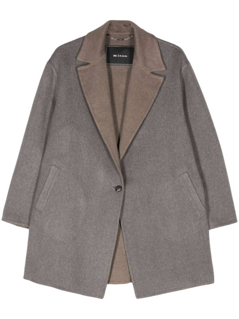 Kiton cashmere coat - Brown von Kiton