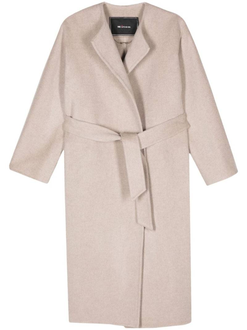 Kiton cashmere coat - Neutrals von Kiton