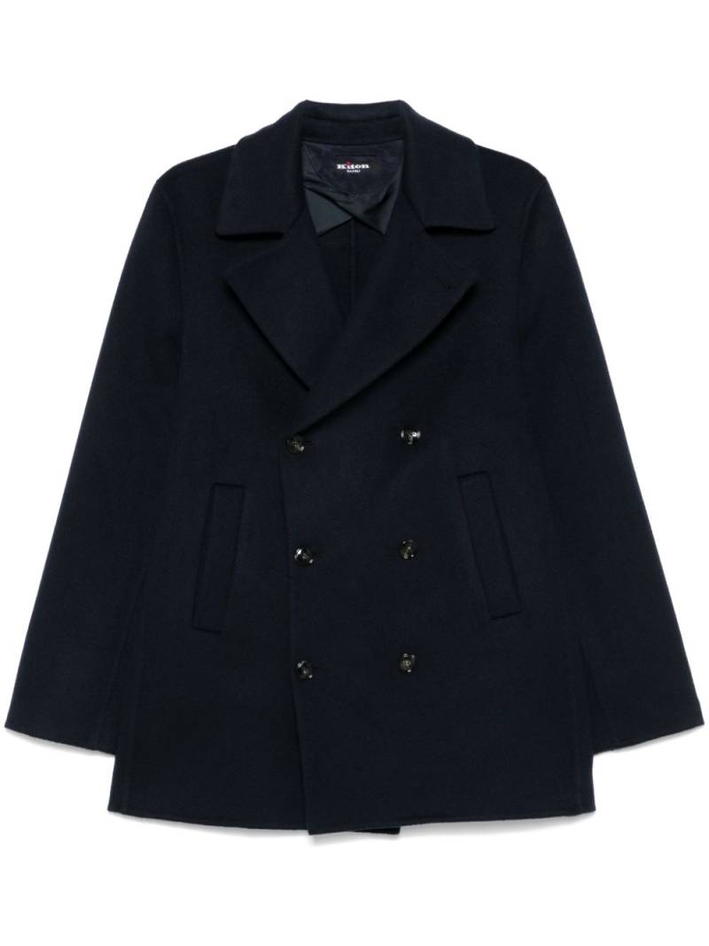 Kiton cashmere peacoat - Blue von Kiton