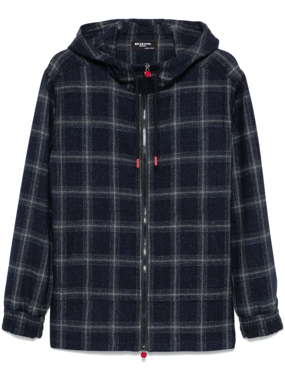 Kiton check-pattern jacket - Blue von Kiton