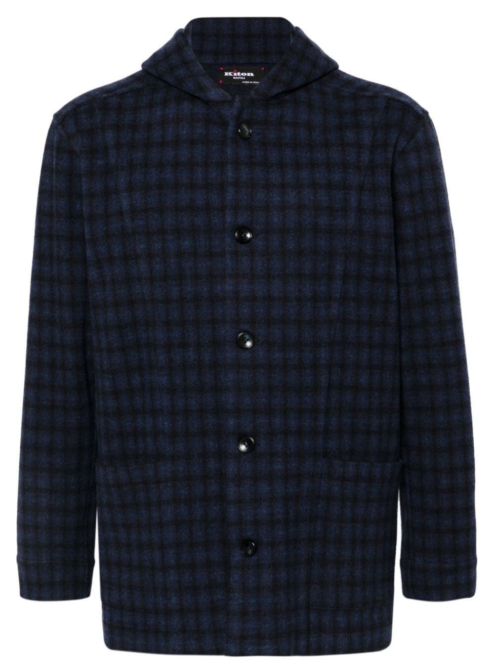 Kiton checked jacket - Blue von Kiton