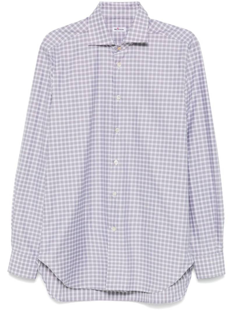 Kiton checked shirt - Grey von Kiton