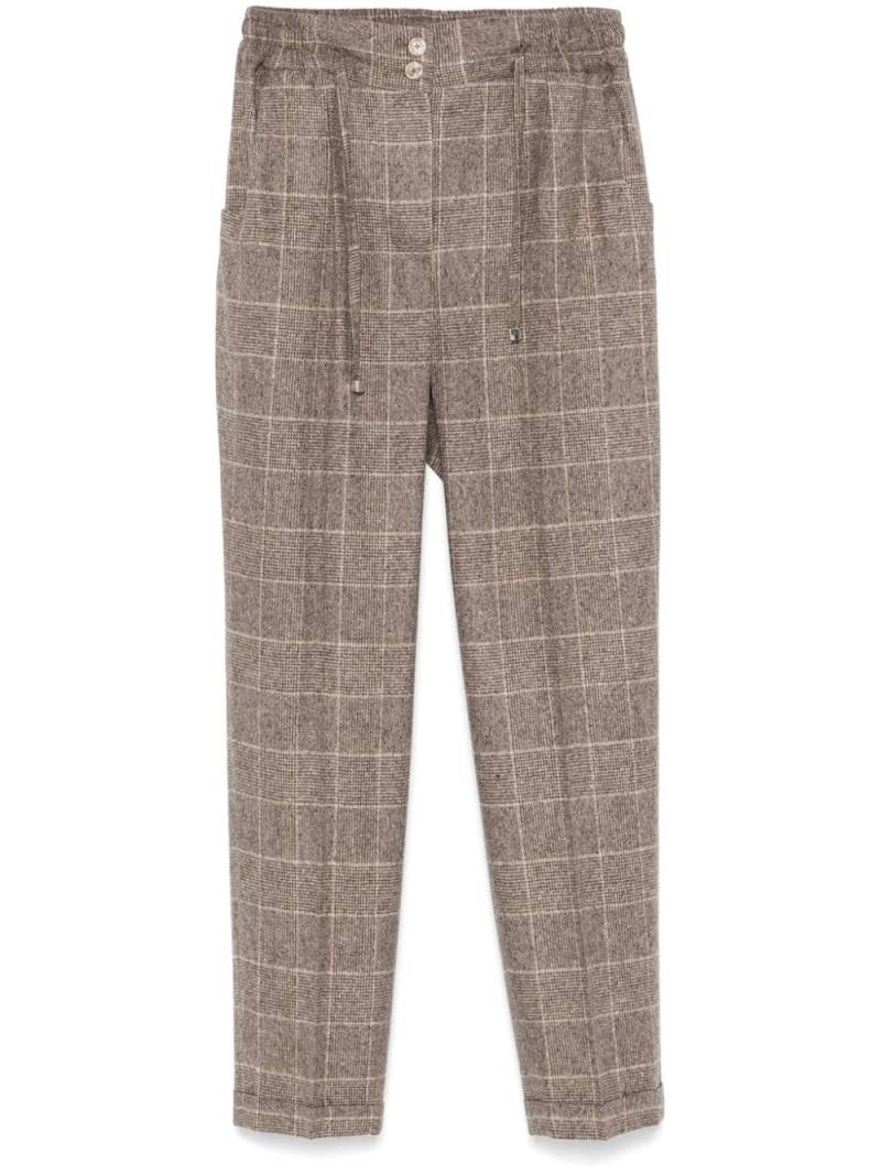 Kiton checkered trousers - Brown von Kiton