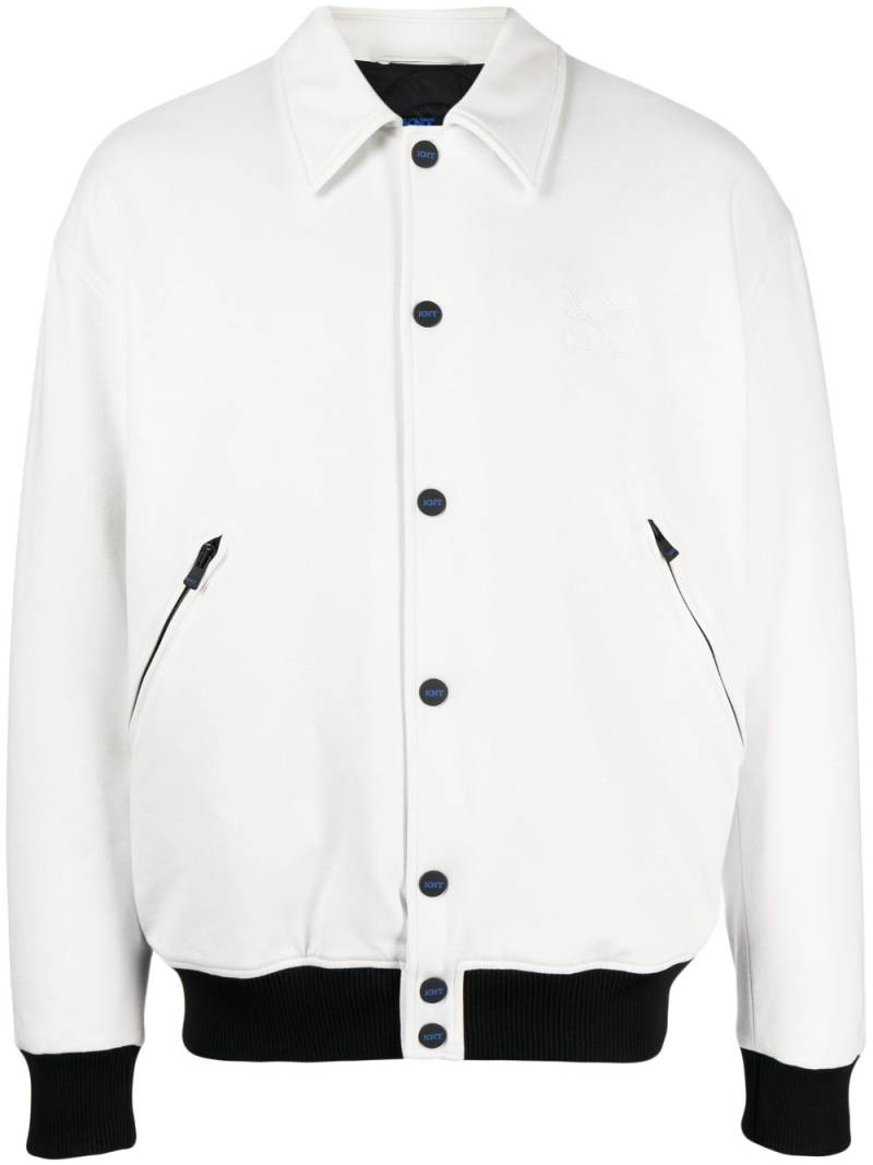 Kiton contrasting-detail bomber jacket - White von Kiton