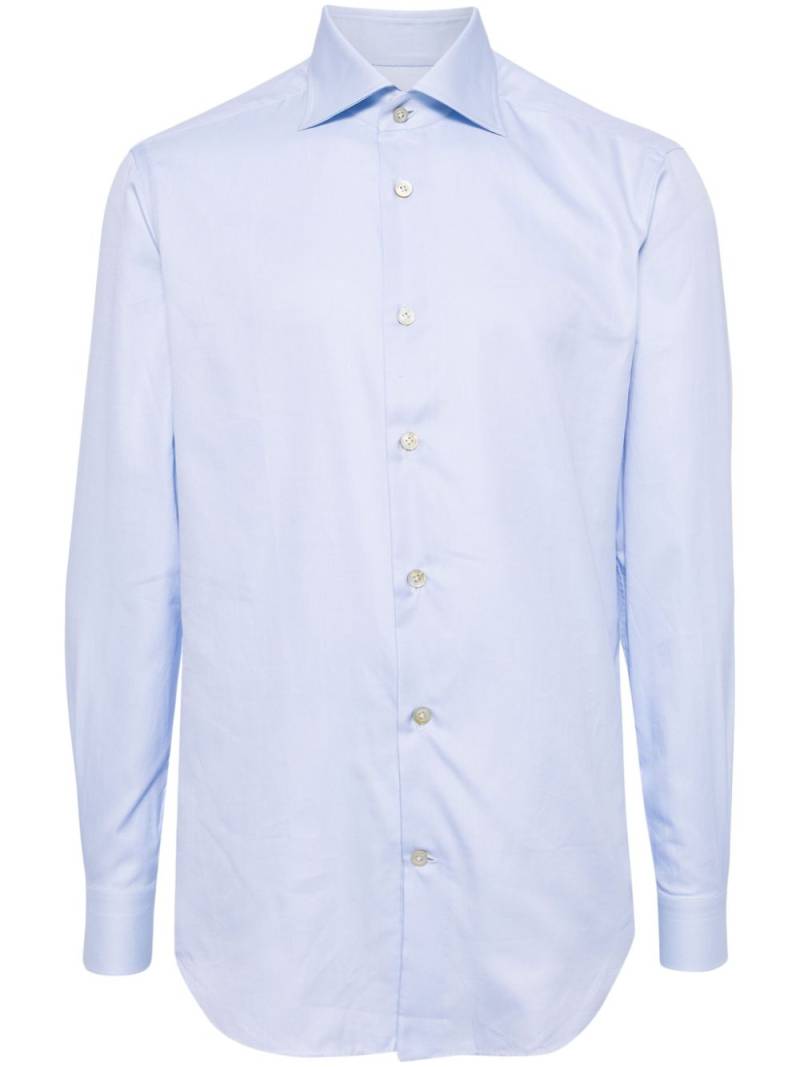 Kiton cotton button-up shirt - Blue von Kiton