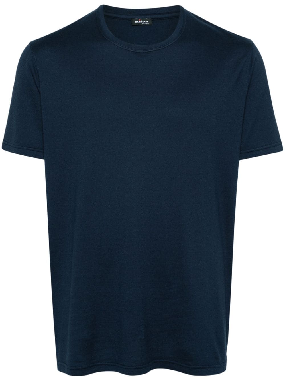 Kiton cotton-cashmere-blend T-shirt - Blue von Kiton