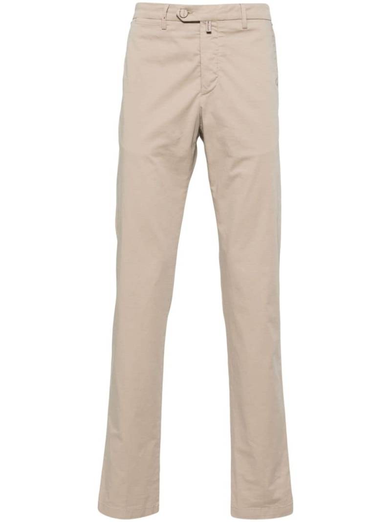 Kiton cotton slim-fit trousers - Neutrals von Kiton