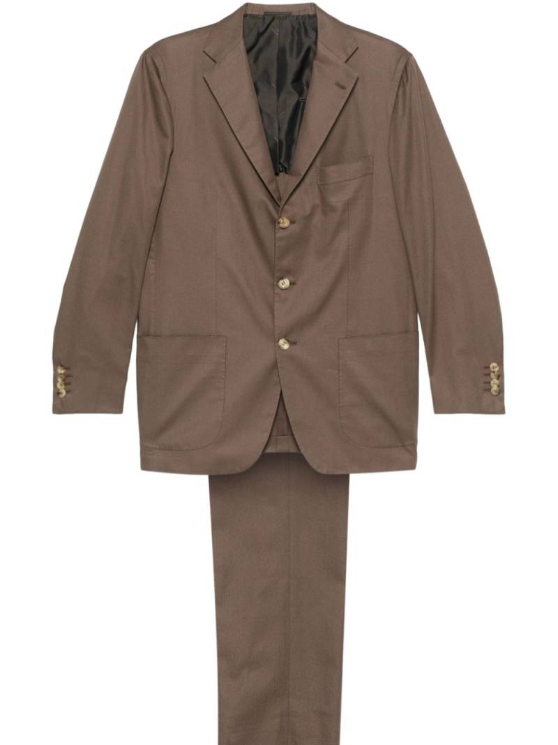 Kiton cotton suit - Brown von Kiton