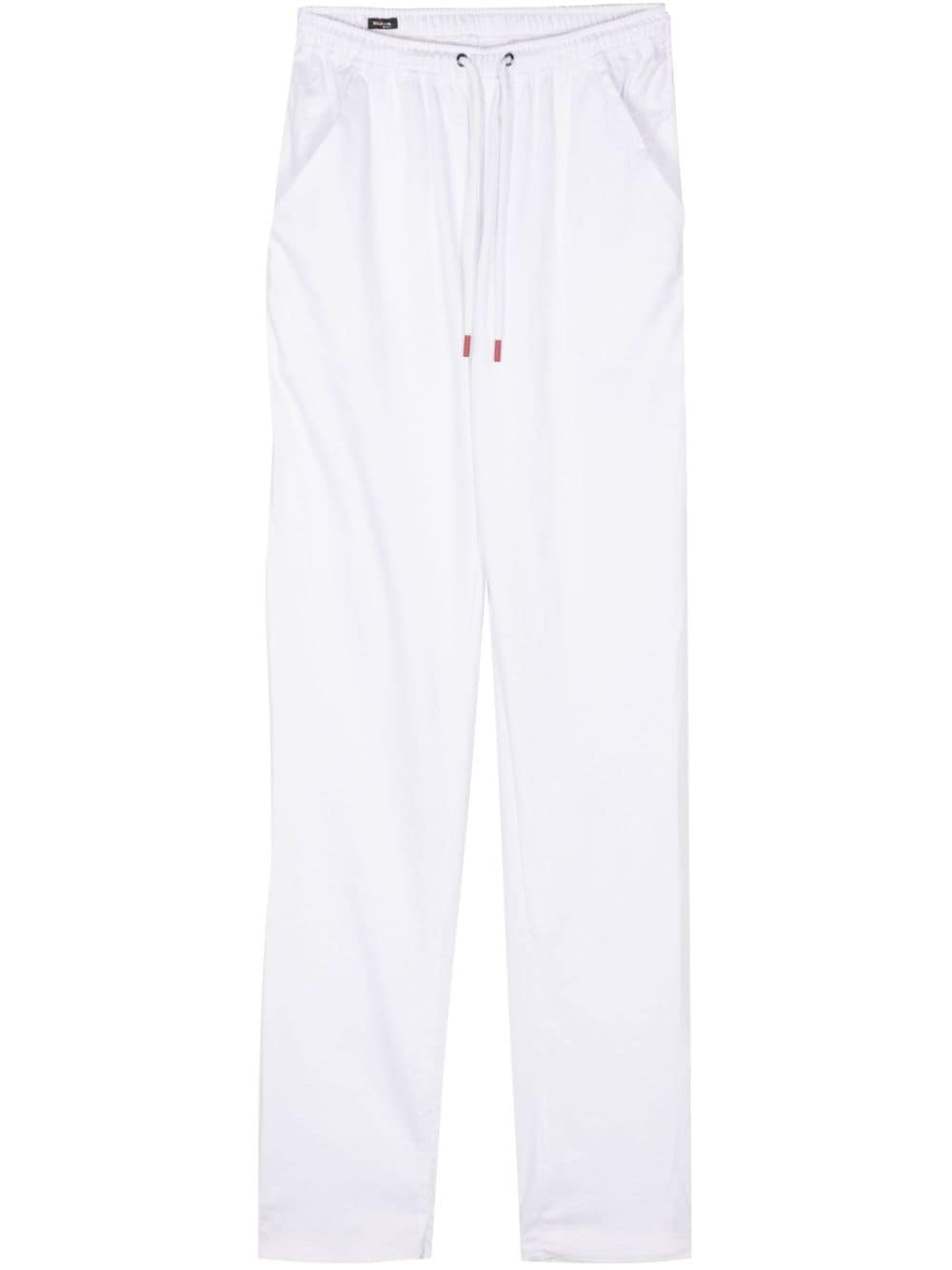 Kiton cotton tapered-leg track pants - White von Kiton