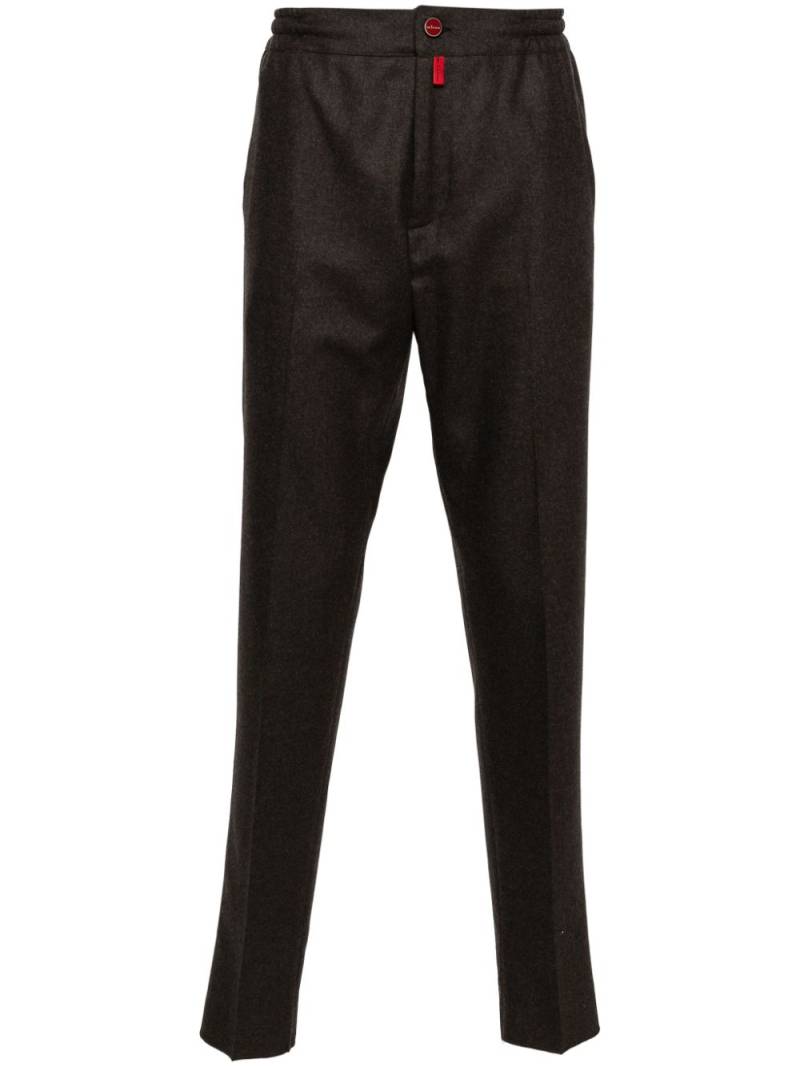 Kiton cropped straight-leg trousers - Brown von Kiton