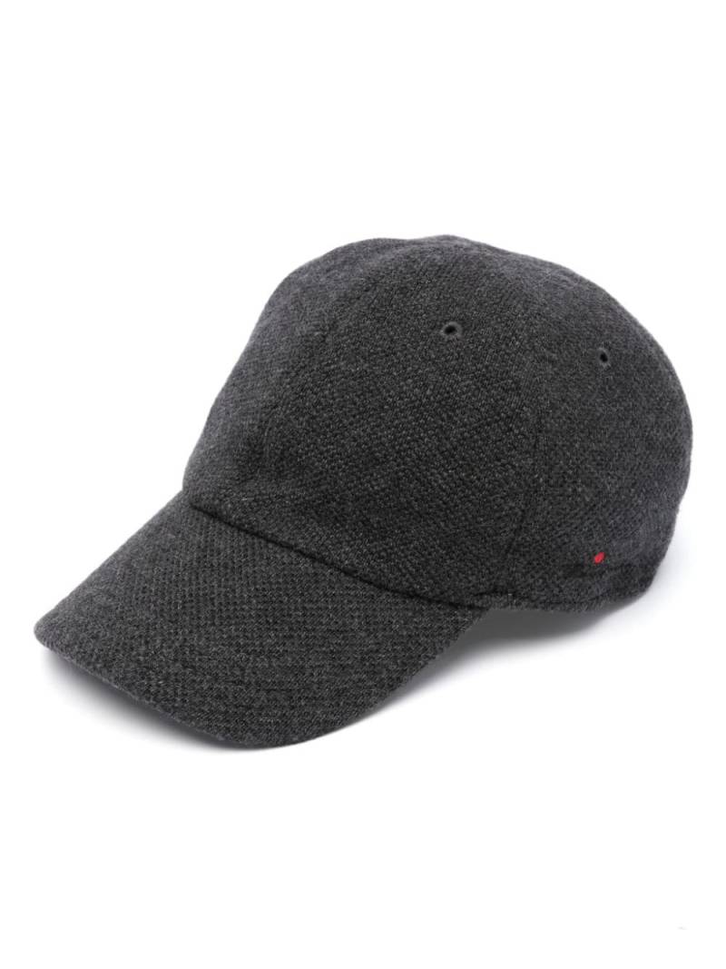 Kiton embroidered-logo cashmere cap - Grey von Kiton