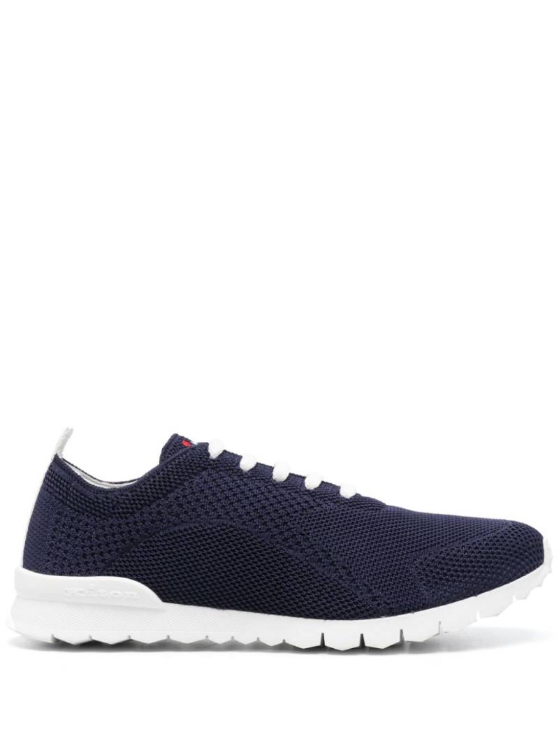 Kiton embroidered-logo sneakers - Blue von Kiton